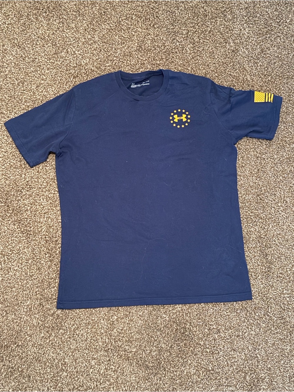 Under Armour Freedom Men's Navy Short-Sleeve Logo Tee Medium